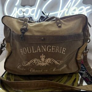 Myra Bag Olive and Tan Boulangerie Messenger Bag
